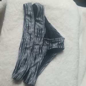 Athleta black and white swim bottoms size Small